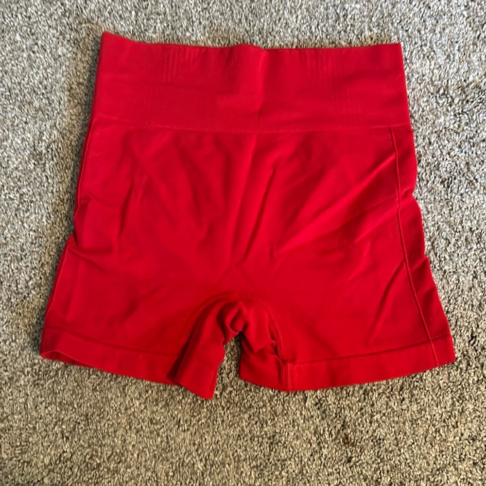 Red Workout Shorts
